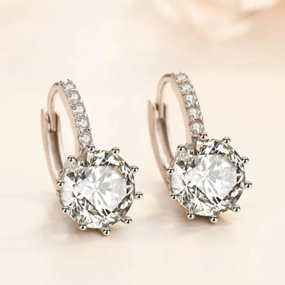 STERLING SILVER CLASSIC EARRINGS - Picture 4 of 4